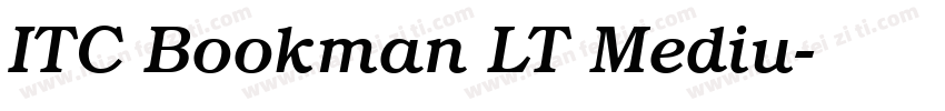 ITC Bookman LT Mediu字体转换